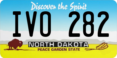 ND license plate IVO282