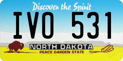 ND license plate IVO531