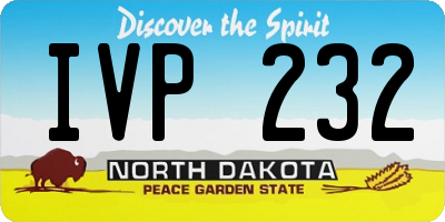 ND license plate IVP232