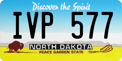 ND license plate IVP577