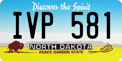 ND license plate IVP581
