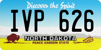ND license plate IVP626