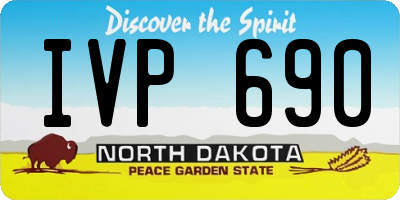 ND license plate IVP690