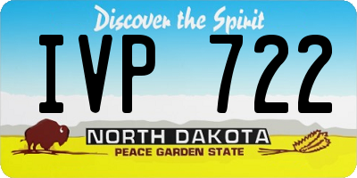 ND license plate IVP722