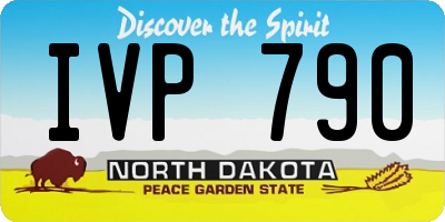 ND license plate IVP790