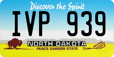 ND license plate IVP939
