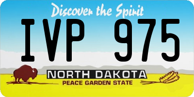ND license plate IVP975