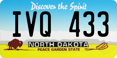 ND license plate IVQ433