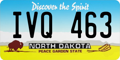 ND license plate IVQ463