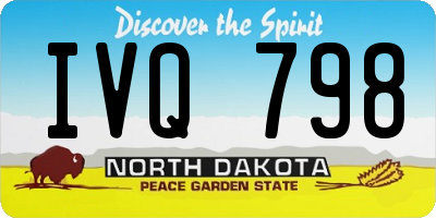 ND license plate IVQ798