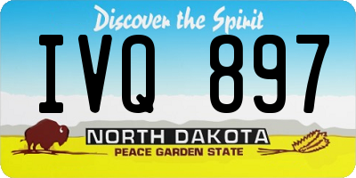 ND license plate IVQ897