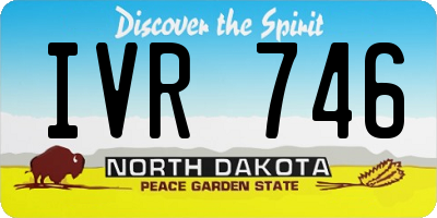 ND license plate IVR746