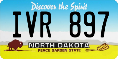 ND license plate IVR897