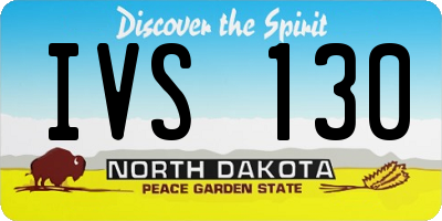 ND license plate IVS130