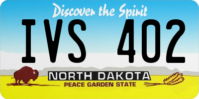 ND license plate IVS402