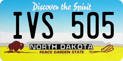 ND license plate IVS505