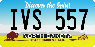 ND license plate IVS557