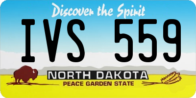 ND license plate IVS559