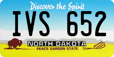 ND license plate IVS652