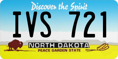ND license plate IVS721