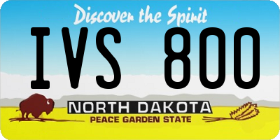 ND license plate IVS800