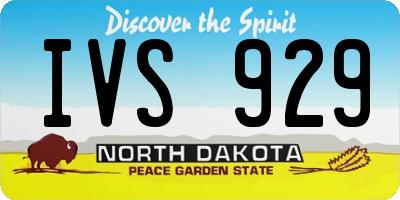 ND license plate IVS929