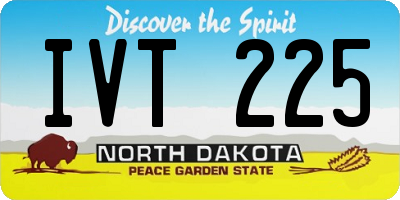 ND license plate IVT225