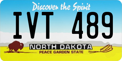 ND license plate IVT489