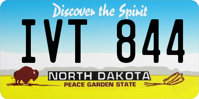 ND license plate IVT844