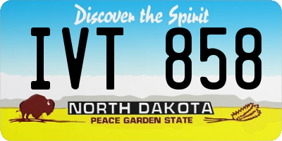 ND license plate IVT858