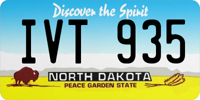 ND license plate IVT935