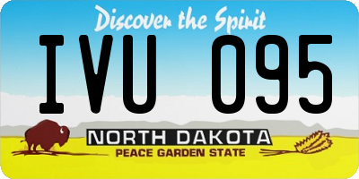 ND license plate IVU095