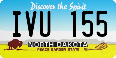 ND license plate IVU155