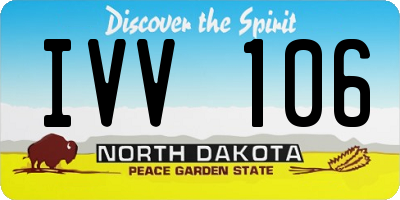 ND license plate IVV106