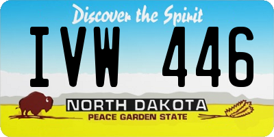 ND license plate IVW446