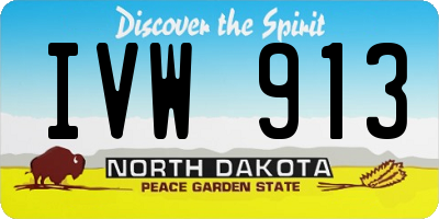 ND license plate IVW913