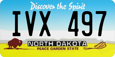 ND license plate IVX497