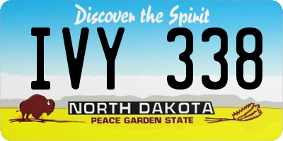 ND license plate IVY338