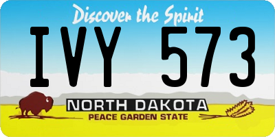 ND license plate IVY573