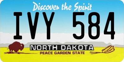 ND license plate IVY584
