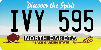 ND license plate IVY595