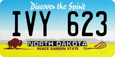 ND license plate IVY623