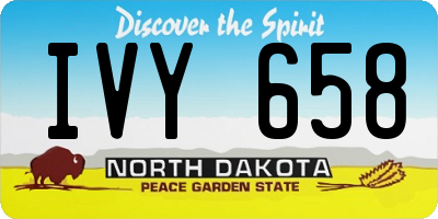 ND license plate IVY658