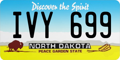 ND license plate IVY699
