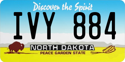 ND license plate IVY884