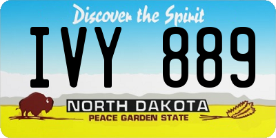 ND license plate IVY889