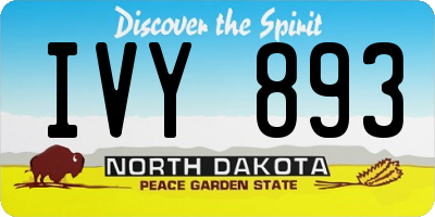 ND license plate IVY893