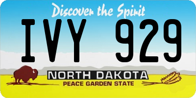 ND license plate IVY929
