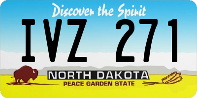 ND license plate IVZ271