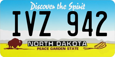ND license plate IVZ942